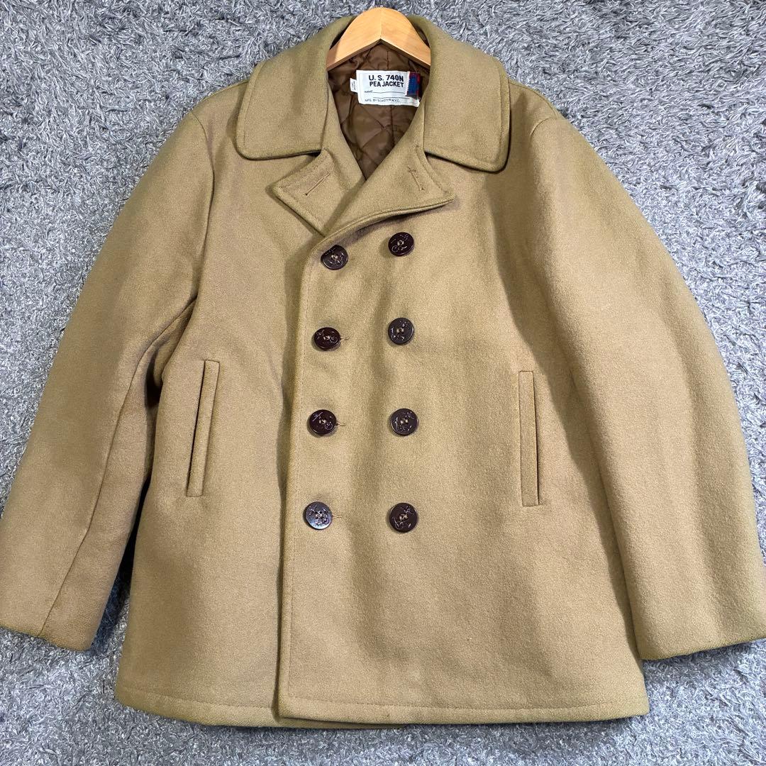 【希少カラー＆サイズ】Schott 740N ピーコート キャメル 44 USA