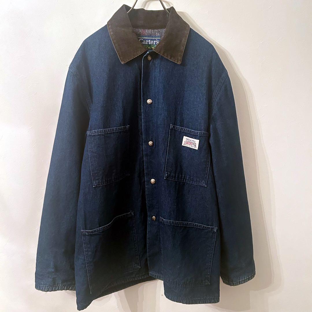 カーターズ carters 70-80S 列車タグ 襟コーデュロイ カバーオール