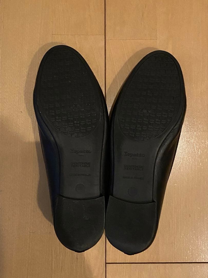 【美品】repetto レザー バレエシューズ　　リボン