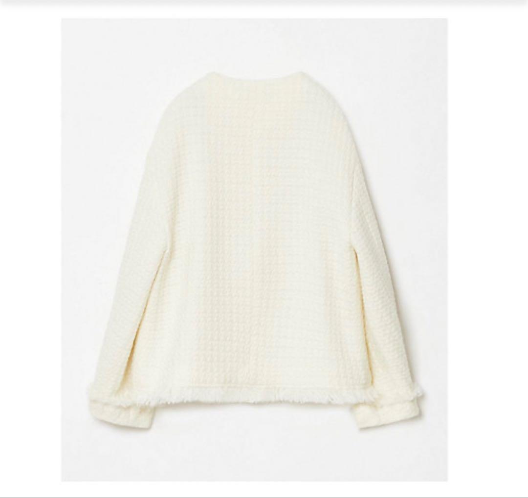 美品　アルアバイル ロービングツイードクルーネックジャケット