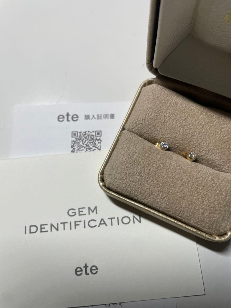 ete ダイヤモンドピアス 0.20ct ゴールド