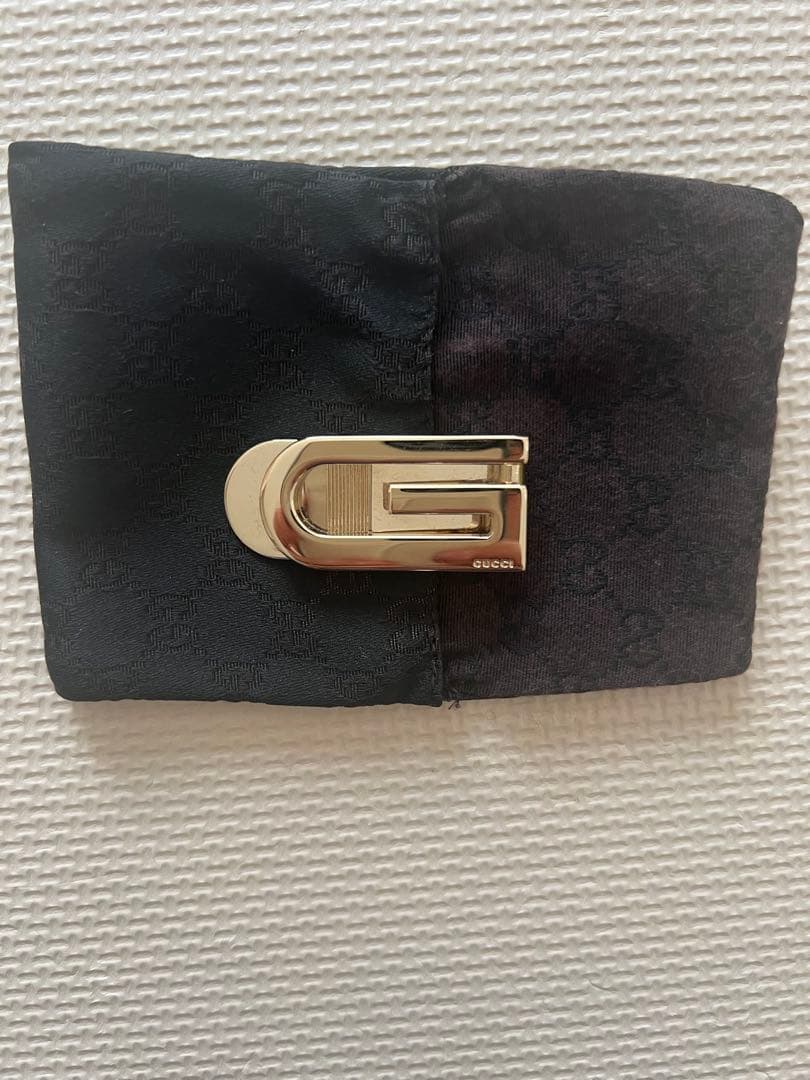 最終値下げ！GUCCI ブラック マネークリップ箱付き