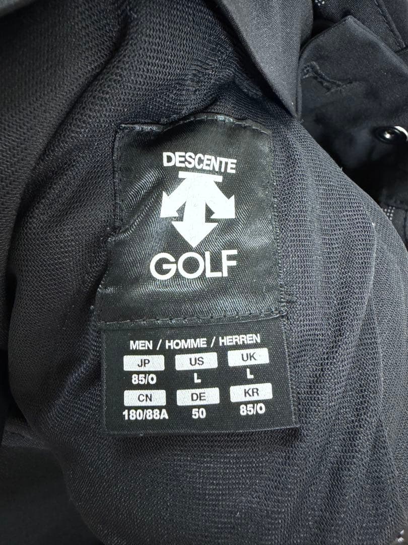 入手困難★デサントゴルフ★ダウンパンツ　ブラック　サイズＯ　JP XL