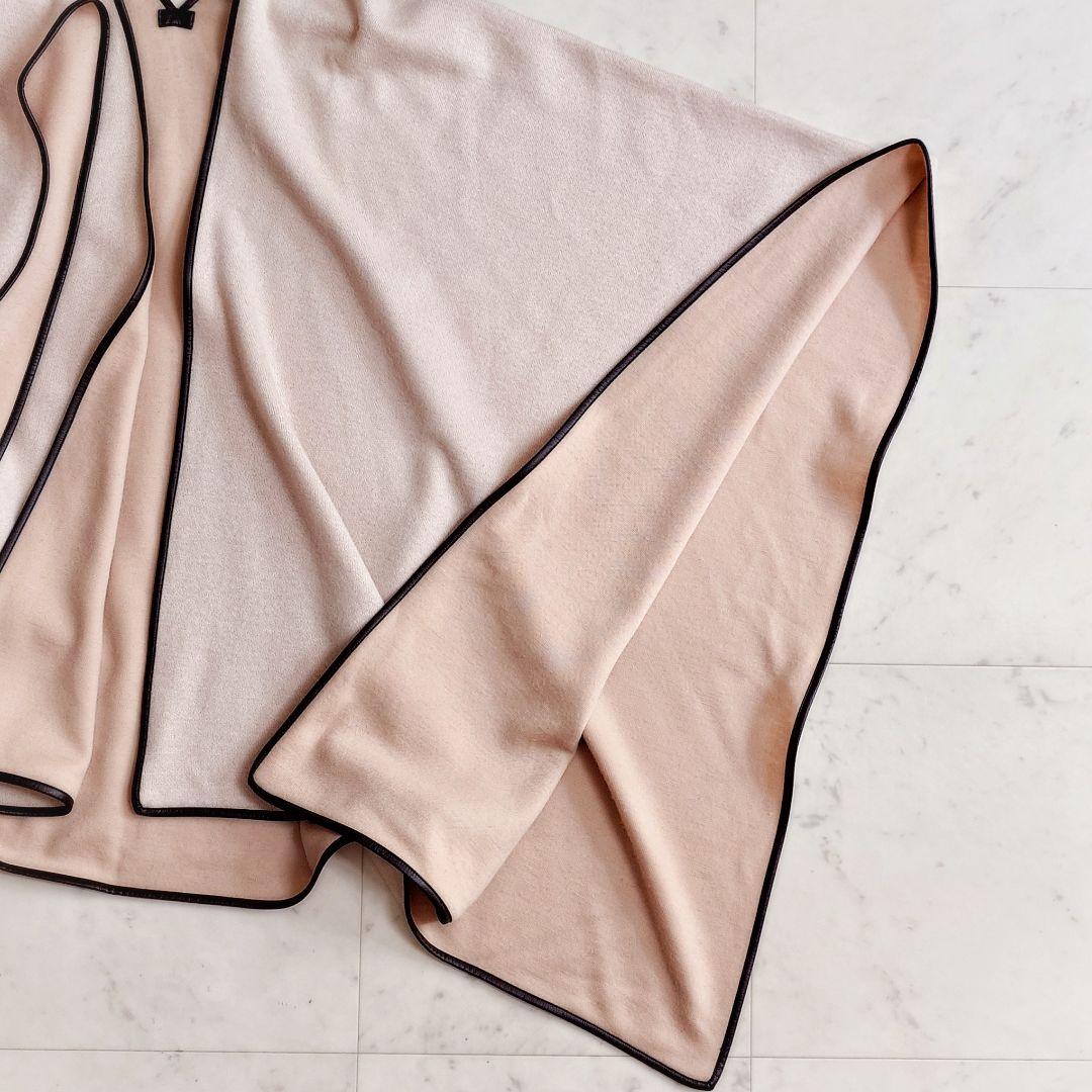 美品✨定価4.2万 トゥモローランド ウールコットンダブルフェイスポンチョ