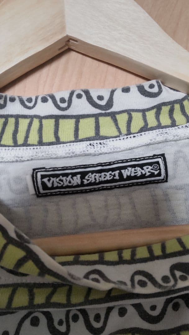 VISION 総柄Tシャツ 80s Vintage オールドスケート