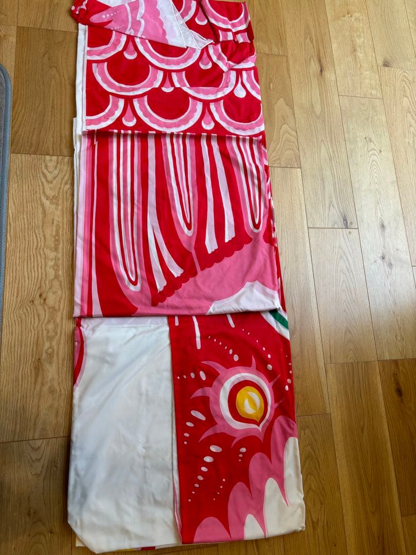 希少　鯉のぼり　赤8m　ユニチカナイロン　祝　日の出　鯉織　飛龍印