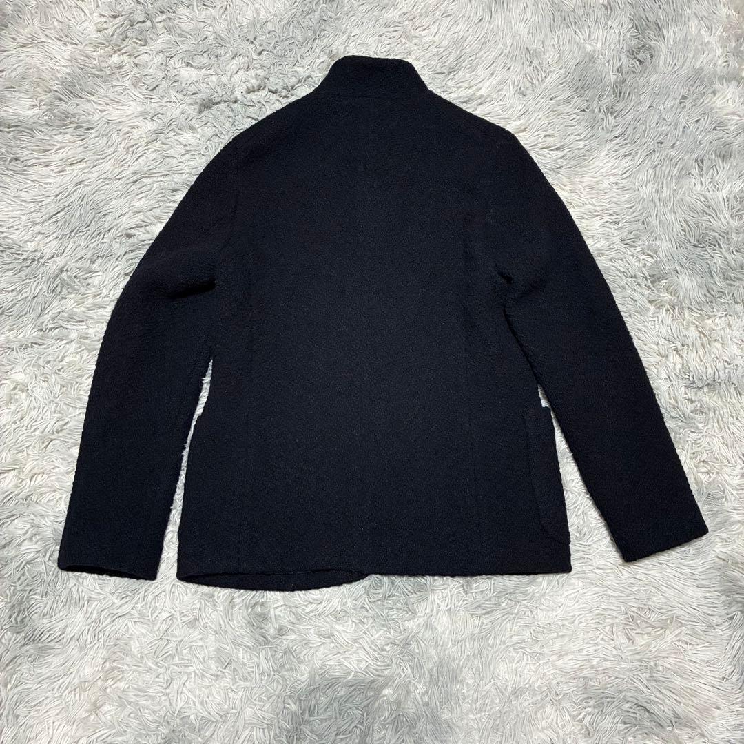 【良品】BLUE BLUE 3 ウールスタンドジャケット 濃紺 日本製