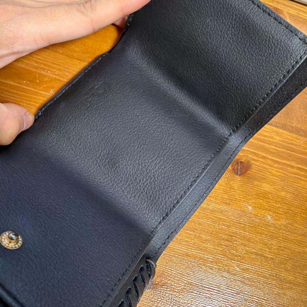 lovst tokyo ブラックレザーケース 編み込みデザイン