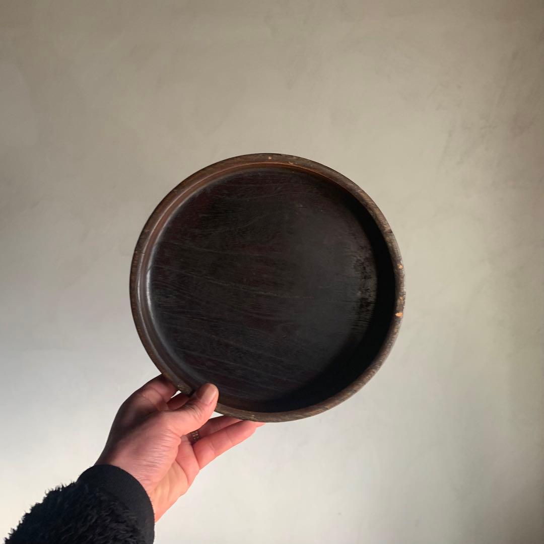 古い 小ぶり くりぬき盆 No.1 古道具 アンティーク
