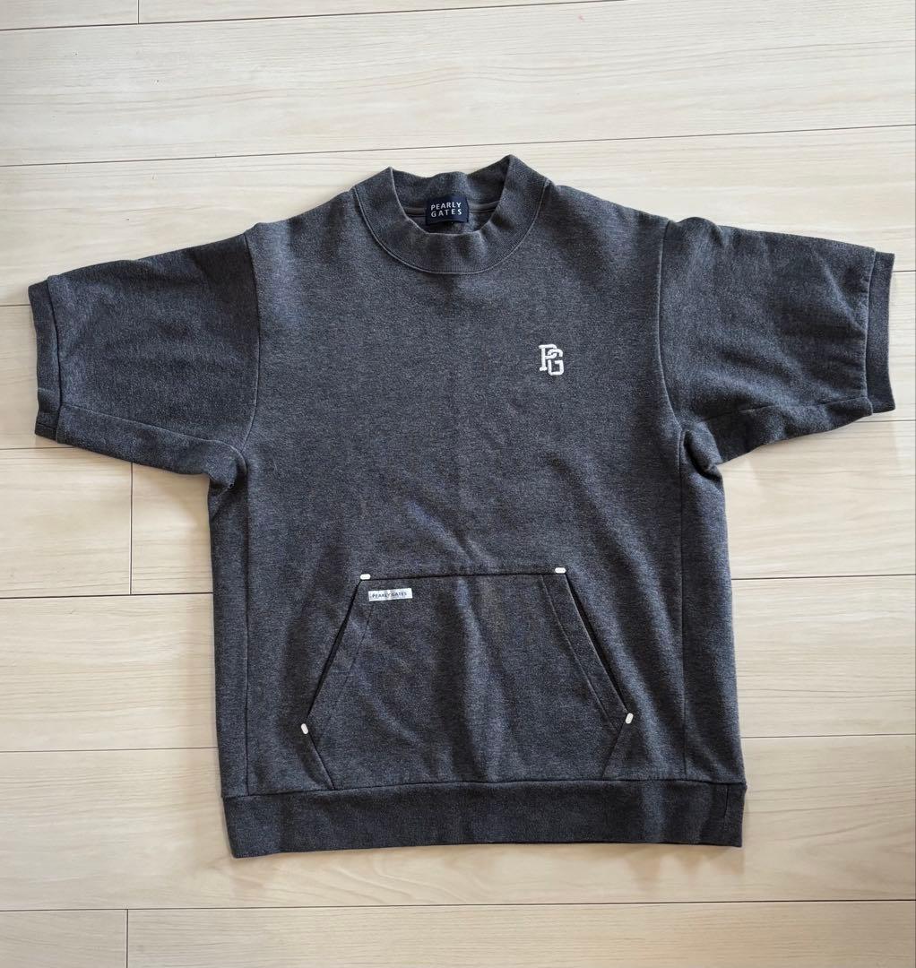 PEARLY GATES ダークグレー ショートスリーブシャツ