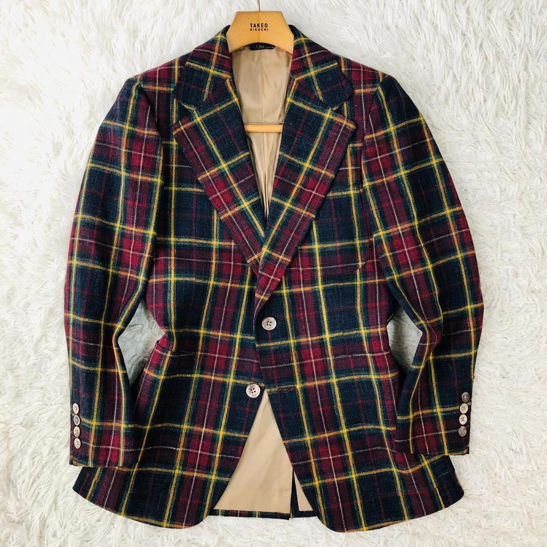 【大人気】ポロバイラルフローレン★チェック柄 テーラードジャケット M相当