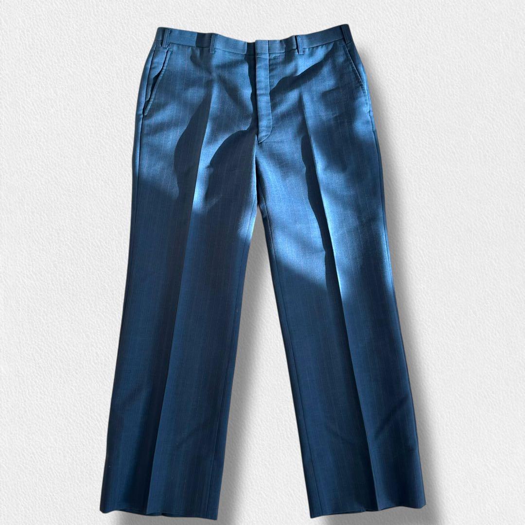 Burberrys 旧ロゴ モヘヤ スーツ ネイビー ストライプ AB6 セット