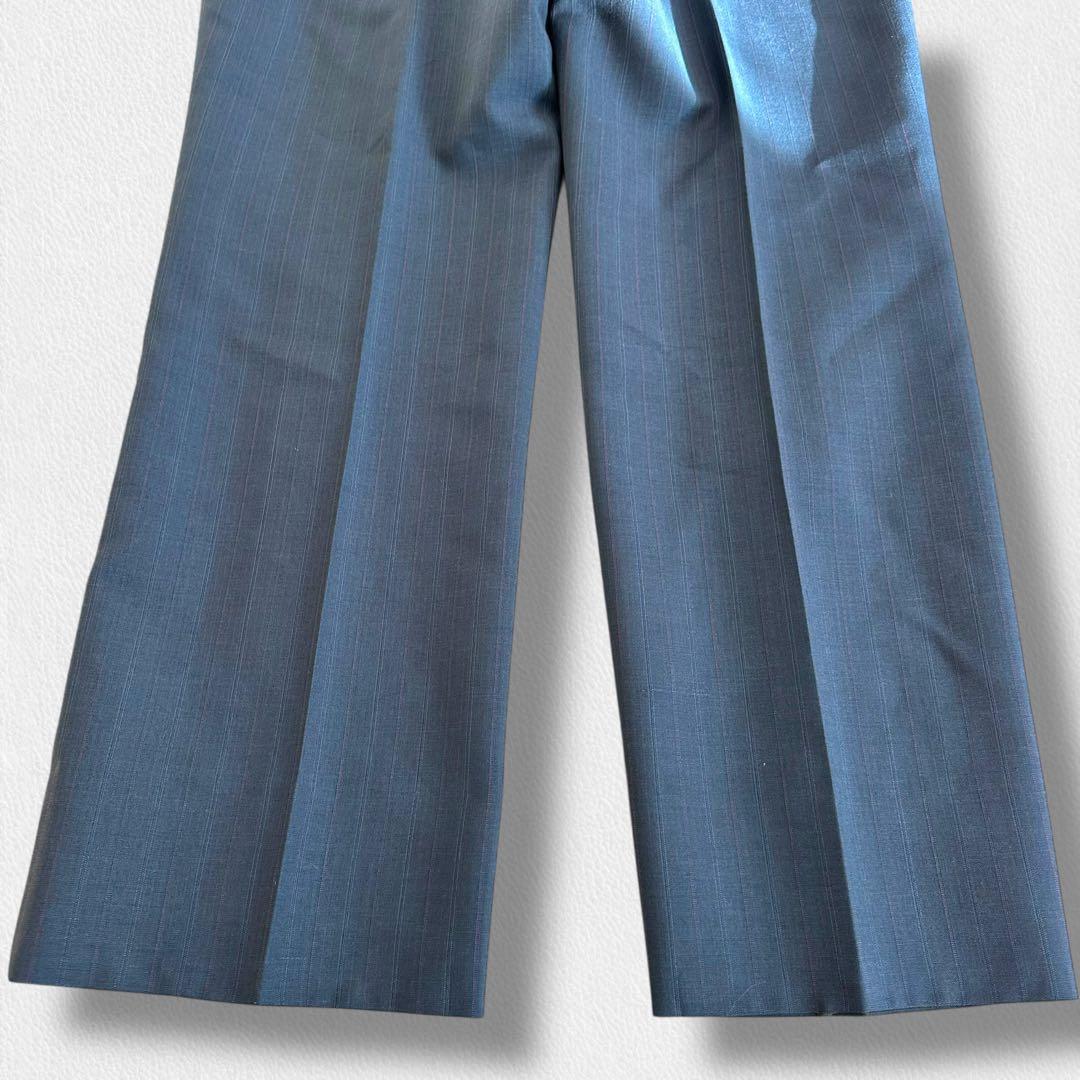 Burberrys 旧ロゴ モヘヤ スーツ ネイビー ストライプ AB6 セット