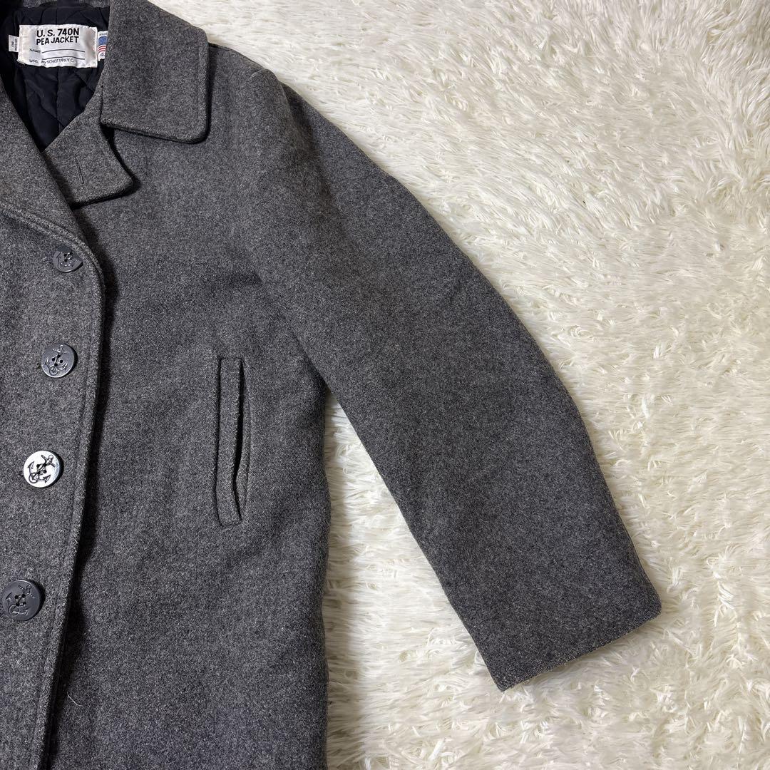 ショット USA ピーコート ダブル 大きいサイズ グレー 740N XL 42