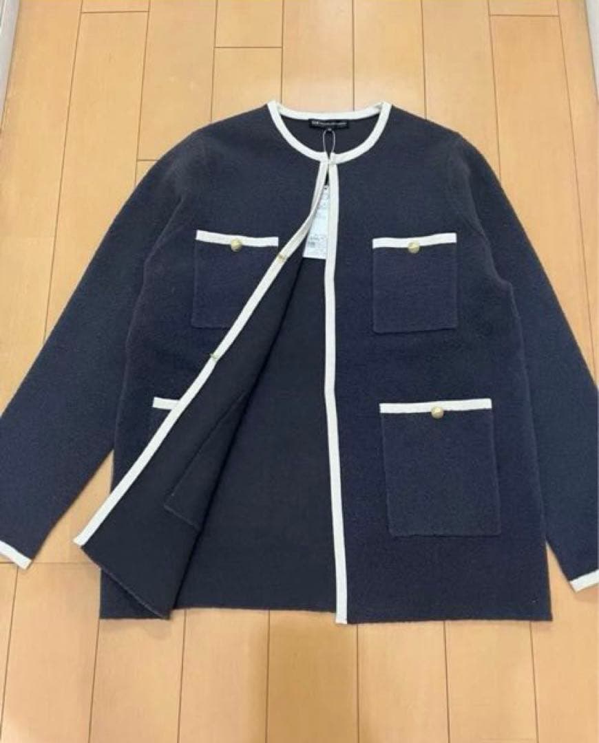 23区【杏さん着用】ミニブークレ ニットジャケット38