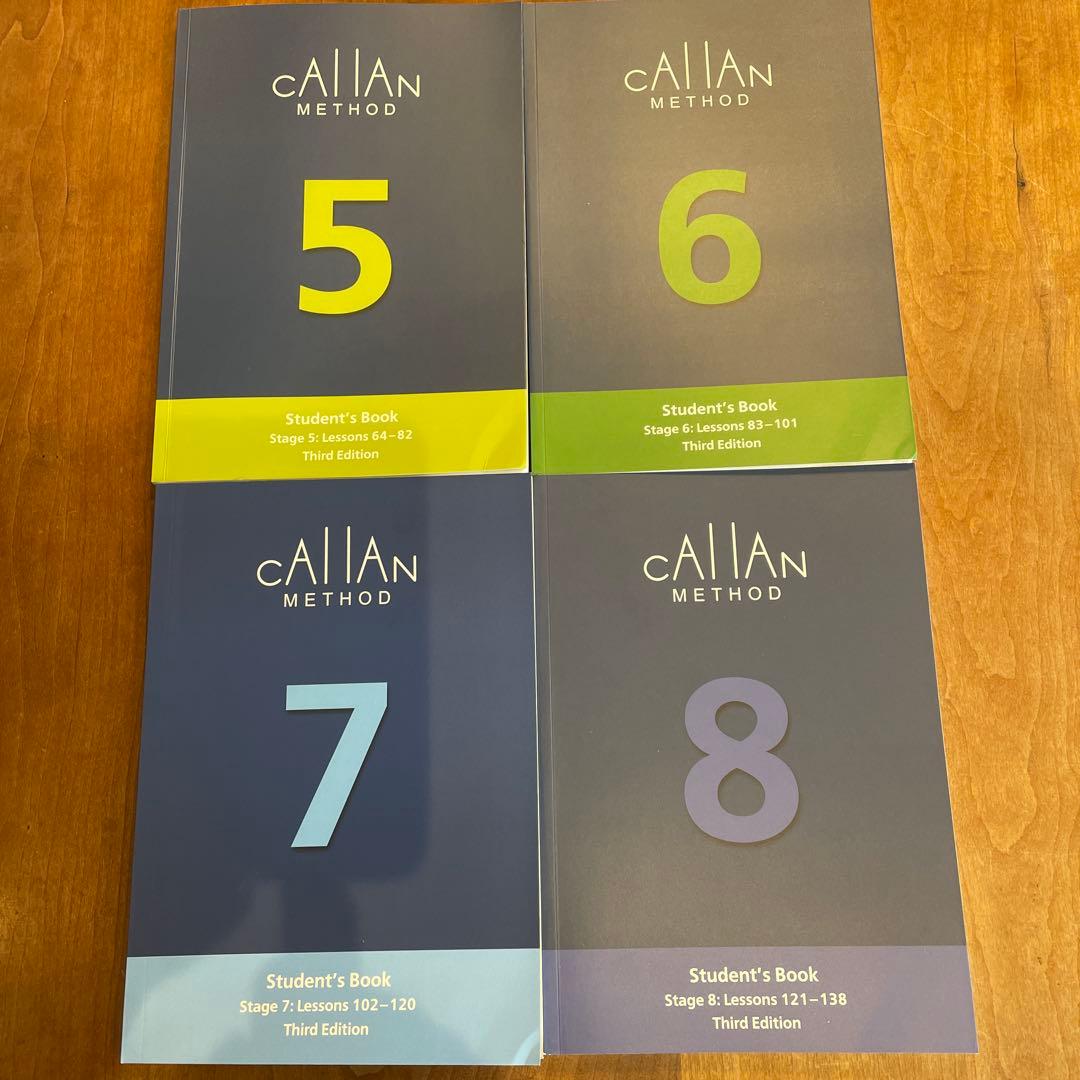 Callan Method 学生用ブック 5, 6, 7, 8