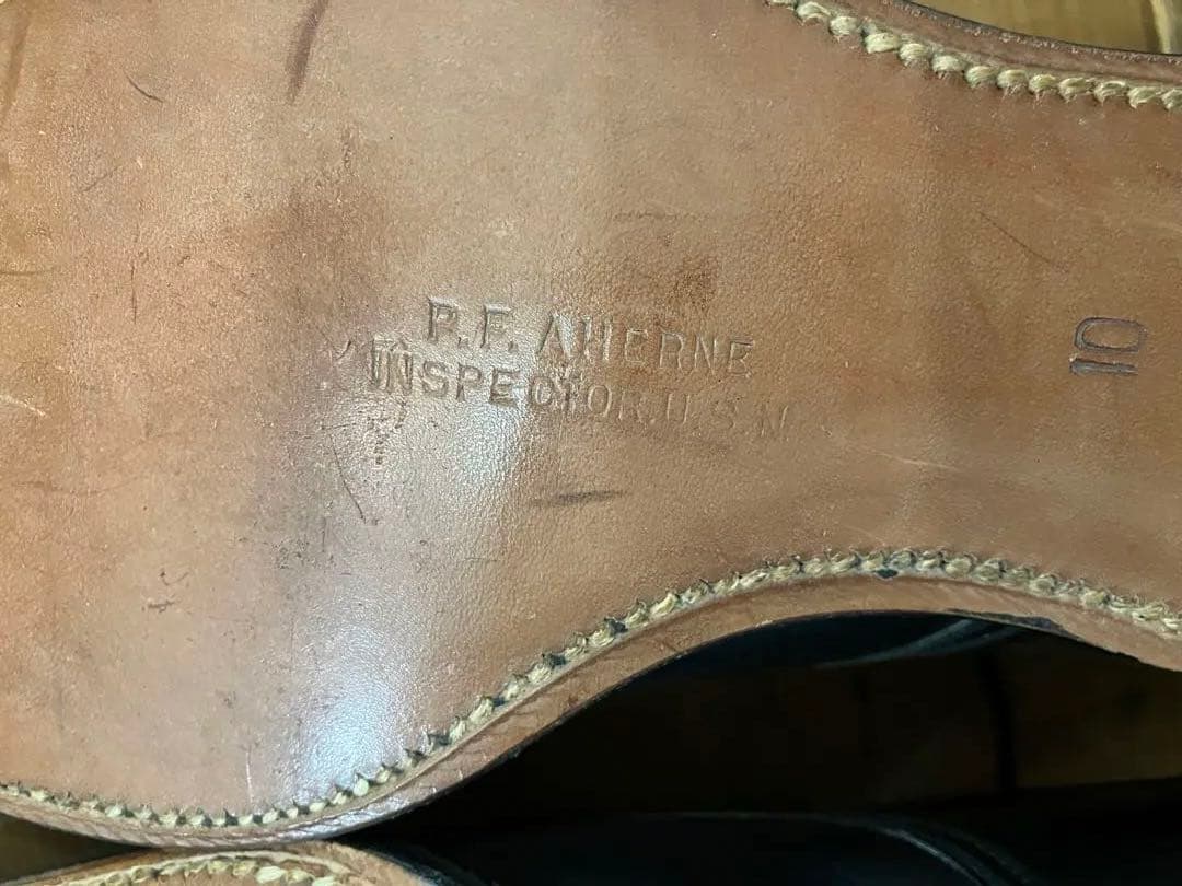 40s vintage US NAVY サービスシューズ 10