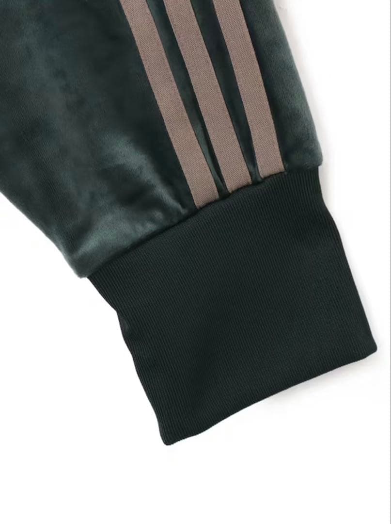 アディダス ダークグリーン ベロアトラックジャケット 2XL