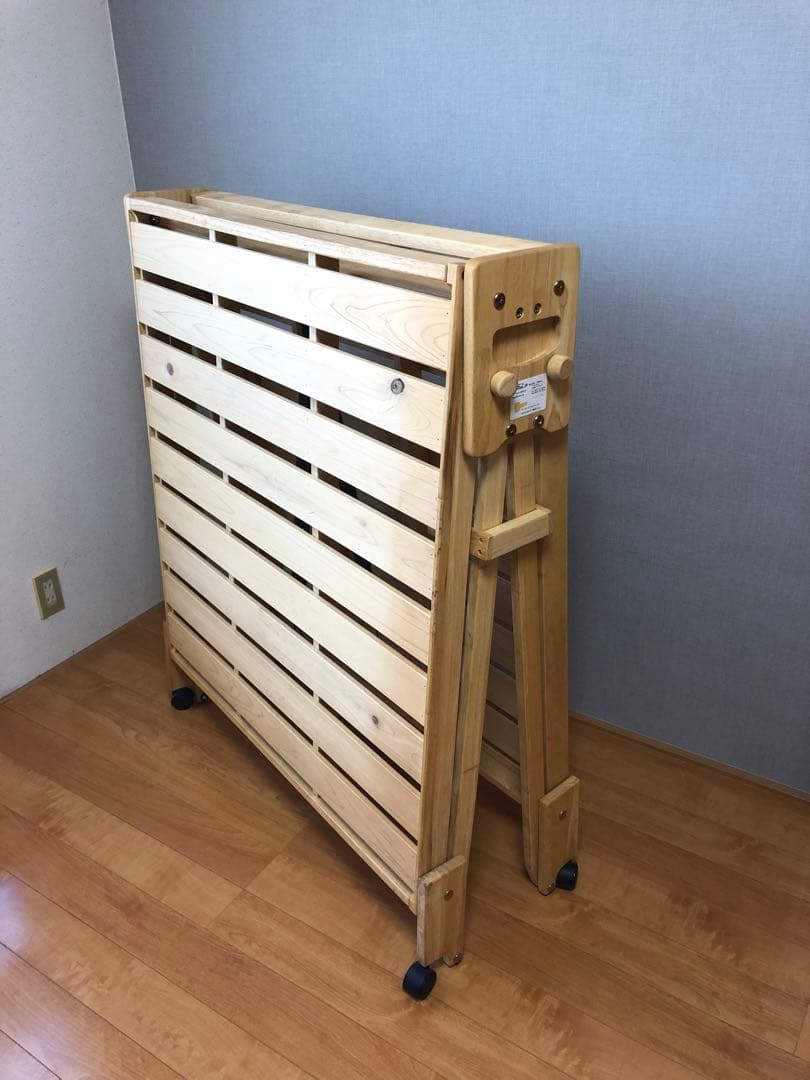 折りたたみ式木製すのこベッド（ベルメゾン）