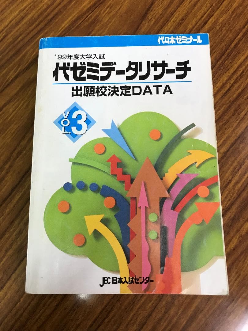 代ゼミ データリサーチ　大学入試難易ランキング　 Vol.1 ３　1999年