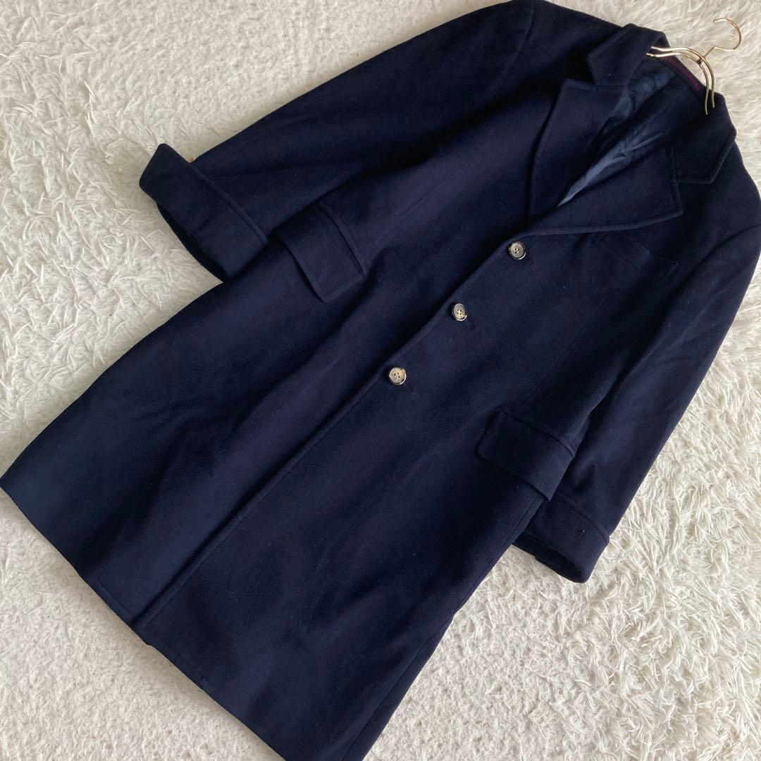 Paul Smith チェスターコート ネイビー M カシミア混