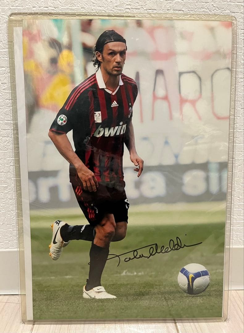 パオロ・マルディーニ選手　直筆サインパネル