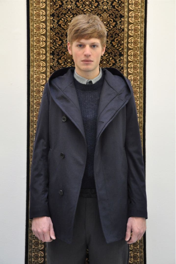 新品未使用 ステファンシュナイダー フーデッドコート ダークブラウン