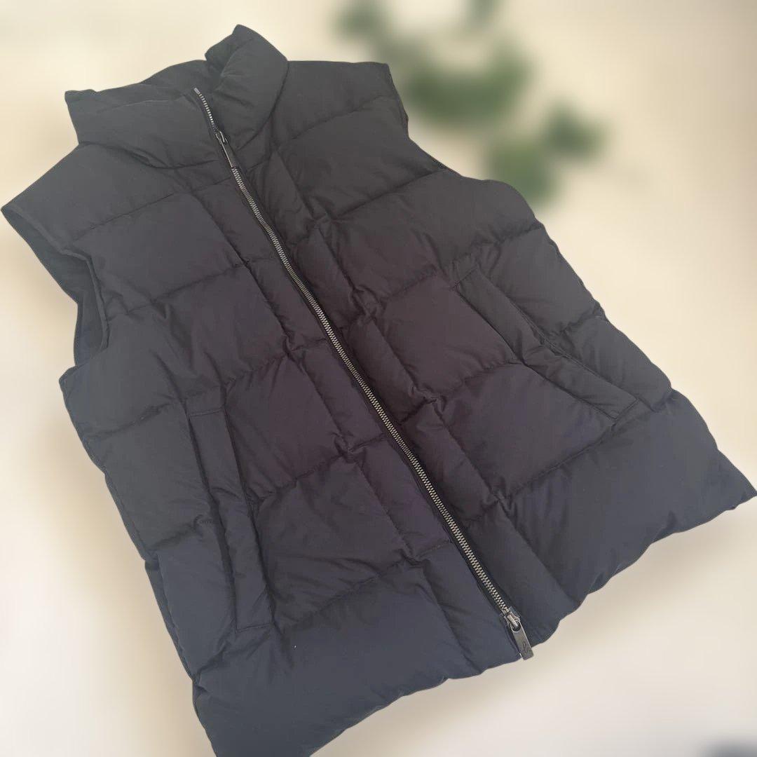 agnes b. AVEC PYRENEX ダウンベスト ブラック　ピレネックス