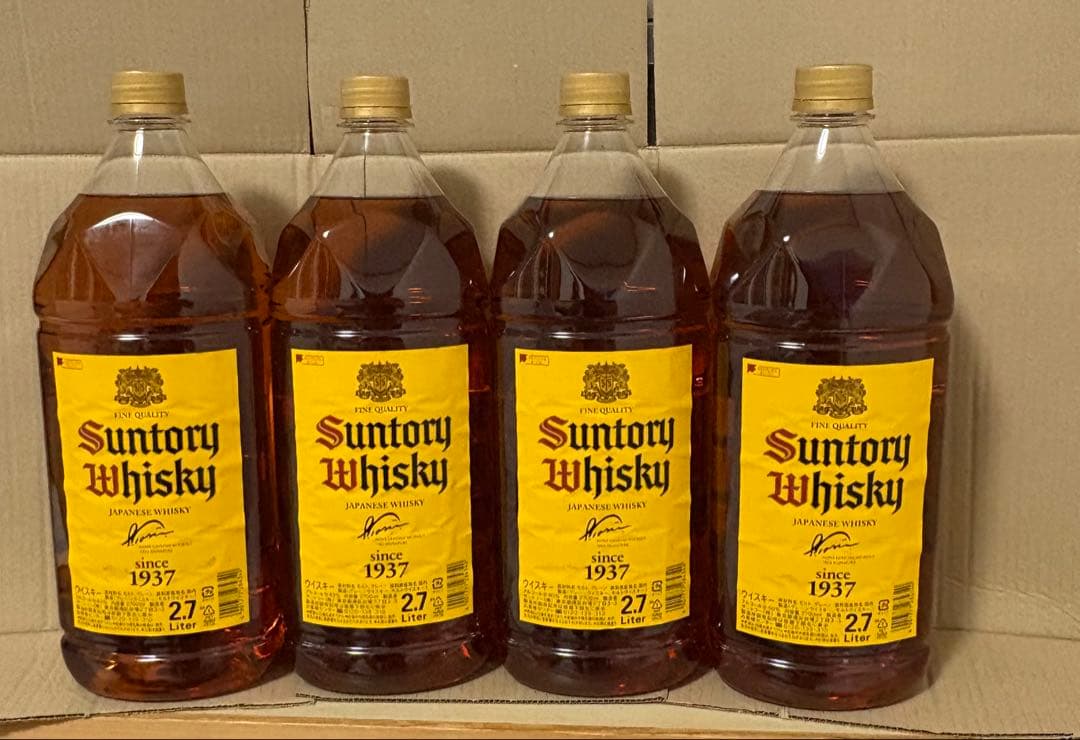 サントリー角ウイスキー 2.7リットル4本セット