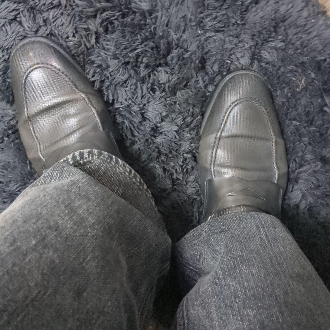 定価10万イタリア製 Giorgio Armani ポインテッドトゥ 革靴