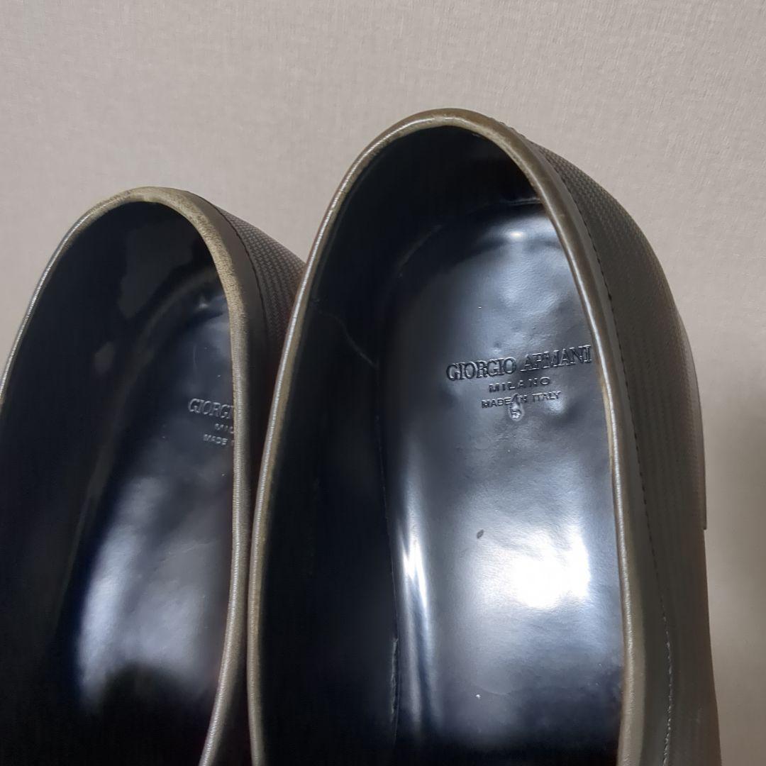 定価10万イタリア製 Giorgio Armani ポインテッドトゥ 革靴