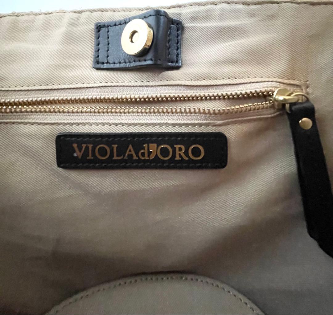 【新品未使用】ヴィオラドーロ ストロー かごバッグ
