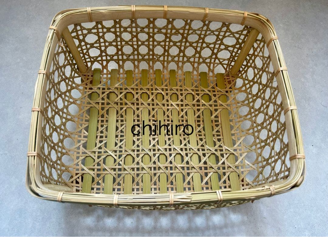 水切り竹かご 椀かご（新品未使用）直径横約33センチ縦約28センチ高約17