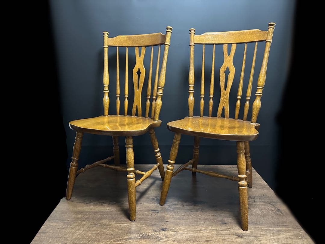 ウィンザーチェア オーク　 飛騨　 太平WINDS　2脚セット