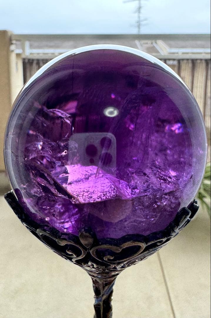 アメジスト スフィア 丸玉 大玉 70mm 最高品質 レア