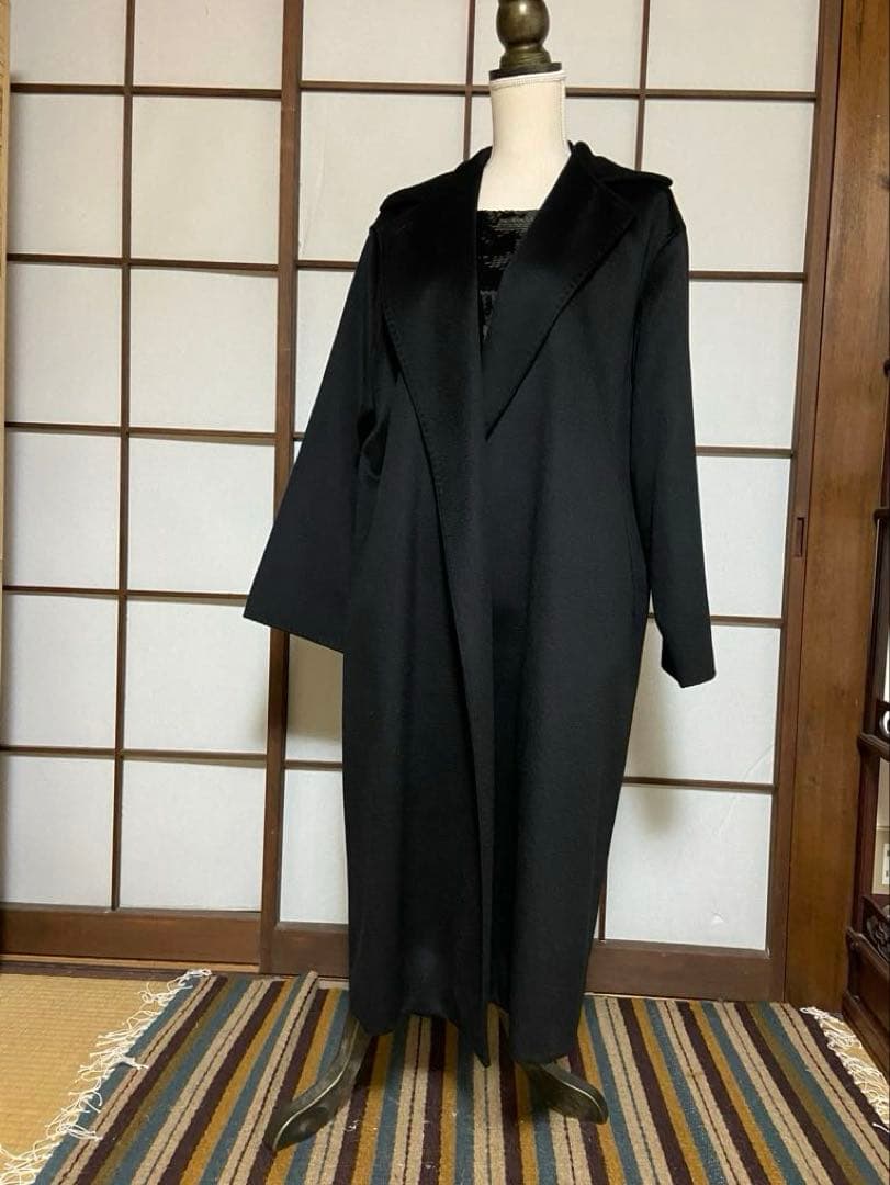 Max Maraカシミアロングコート　黒