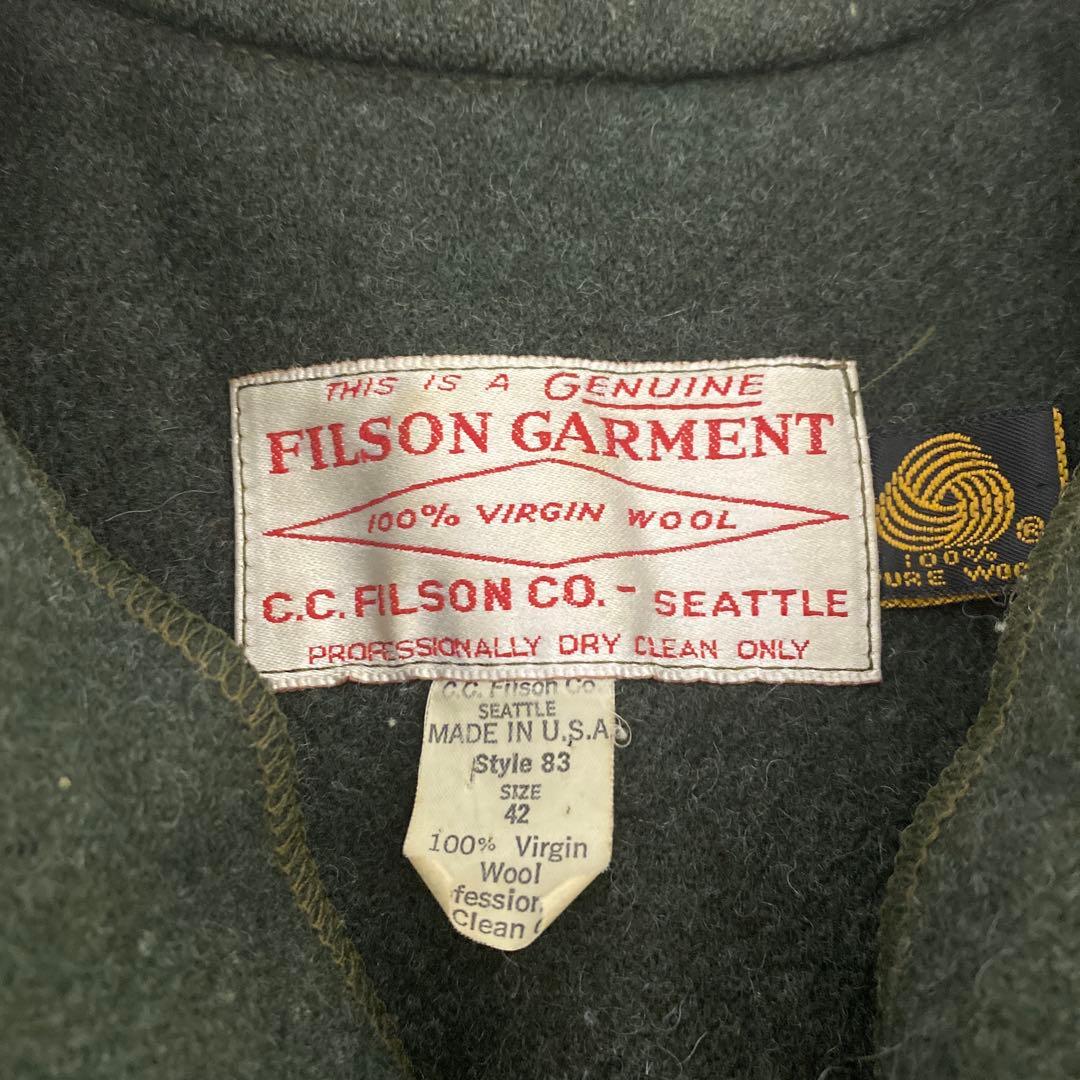 FILSON フィルソン ダブルマッキーノ クルーザージャケット グリーン 42