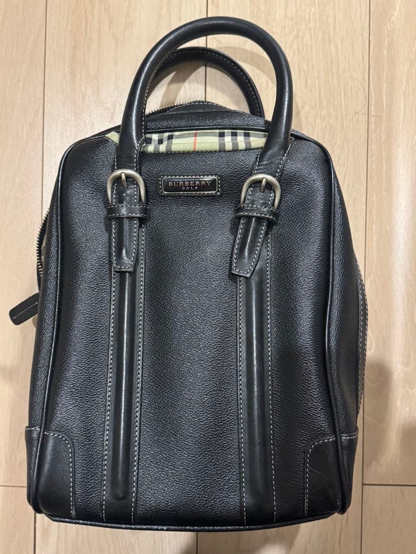 ＢＵＲＢＥＲＲＹ　ゴルフ　シューズケース　ヴィンテージ　黒