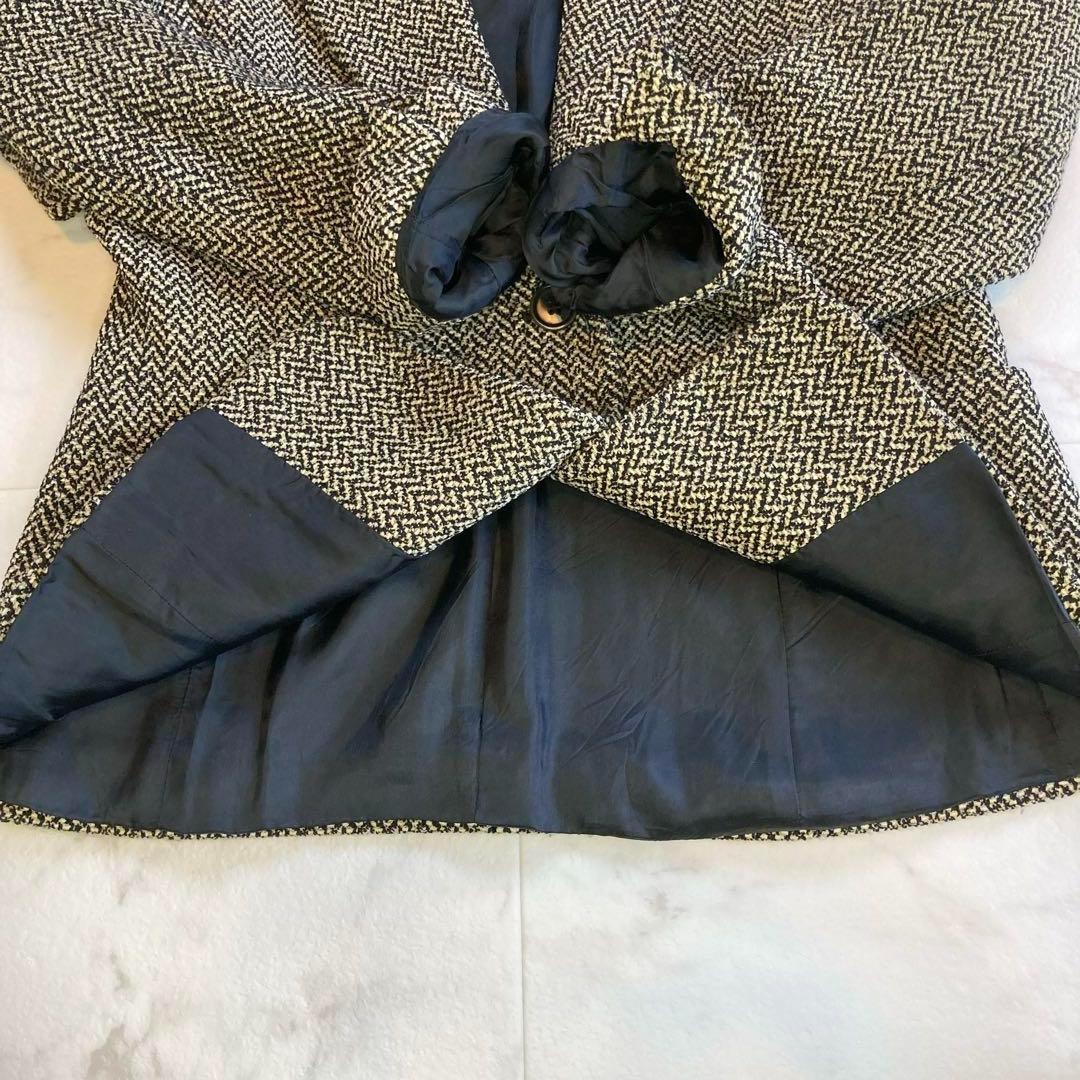 美品 MaxMara マックスマーラ 銀タグ ツイードジャケット イタリア製