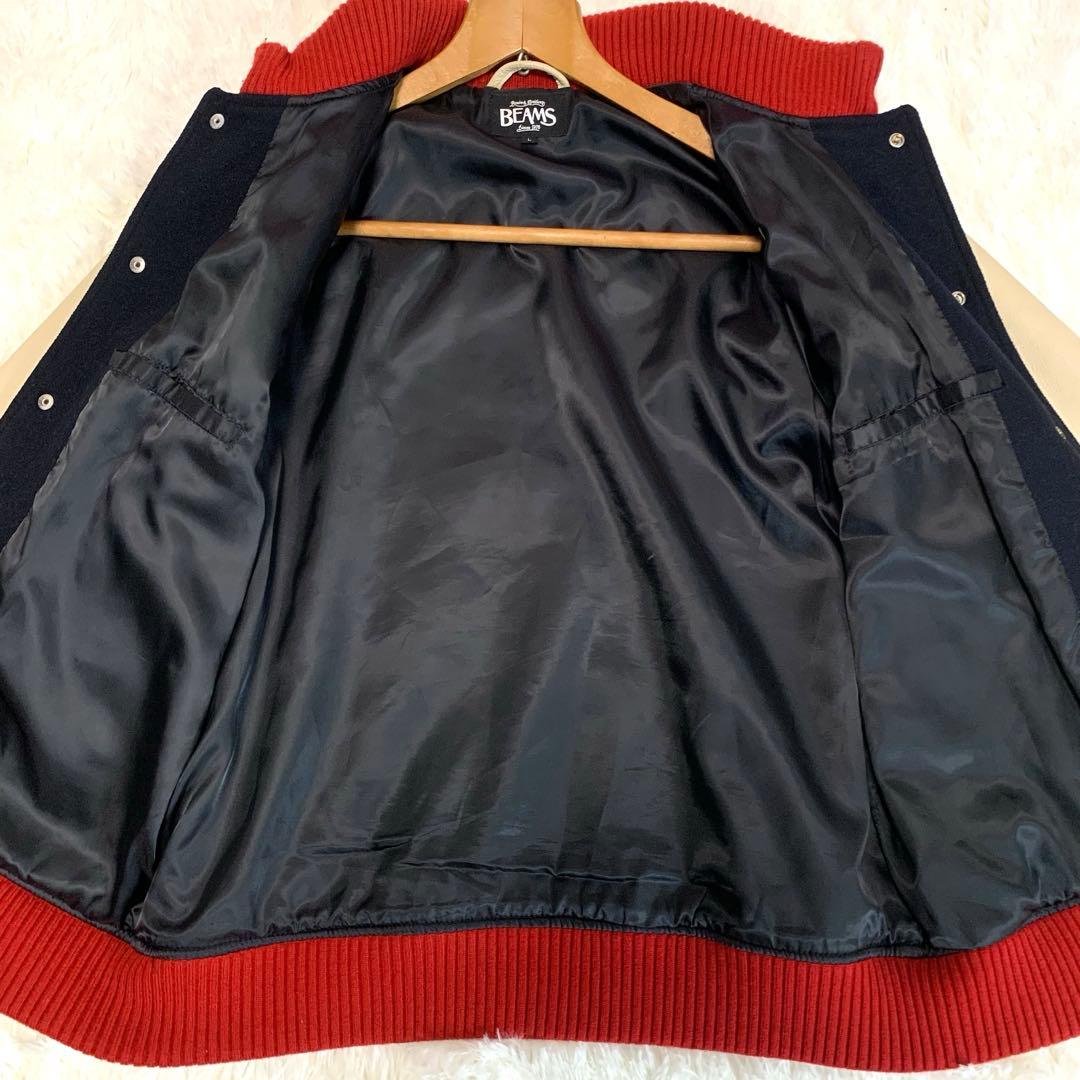 専用✨希少L◆BEAMS【ドンキー襟/袖切替（牛革：カウレザー）◆スタジャン】