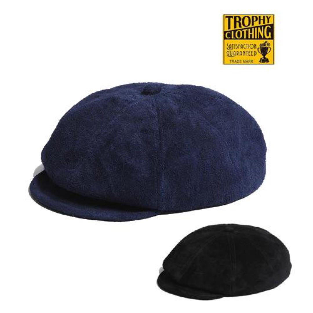 TROPHY CLOTHINGネイビー キャップ　キャスケット S/M