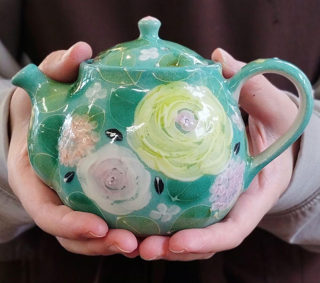 【値下げ中】工房ゆずりは　緑彩ローズ　プチポット　記念品　プレゼント