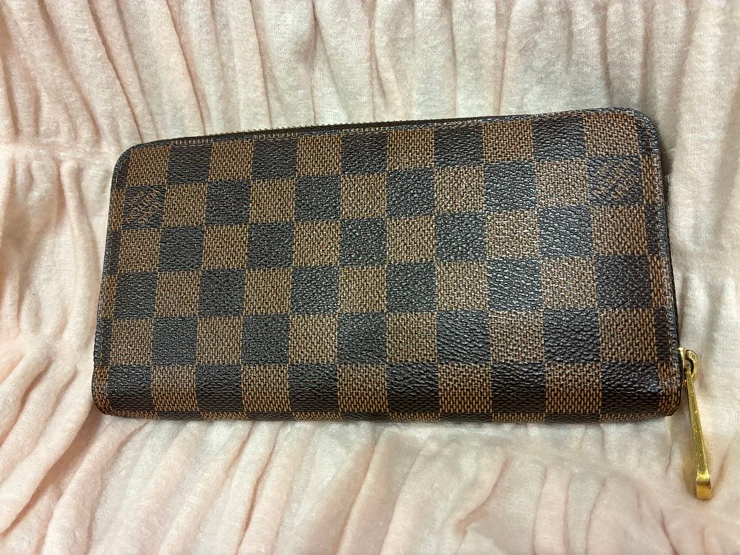 【美品】ルイヴィトン ダミエ エベヌ ジッピーウォレット 長財布