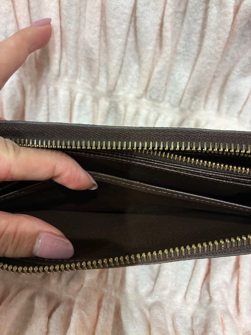 【美品】ルイヴィトン ダミエ エベヌ ジッピーウォレット 長財布