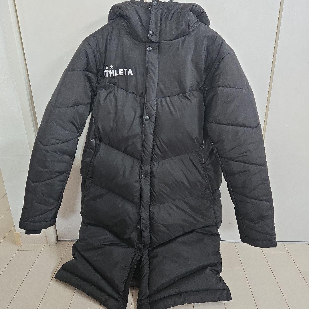ATHLETA ダウンベンチコート S ブラック