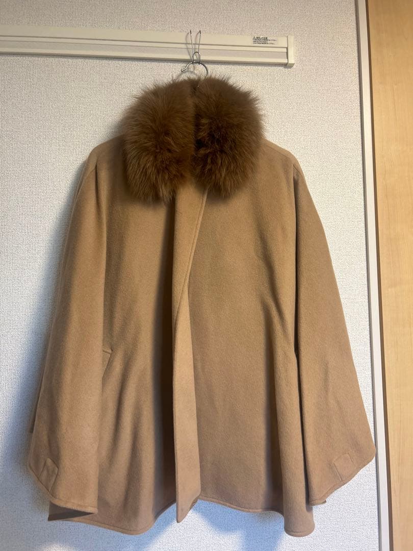 BARNEY'S NEW YORK ベージュ コート カシミヤ100%