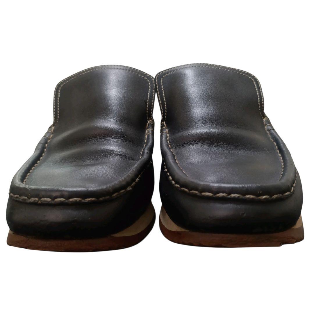 現行ロゴ✨HERMES ターボ スリッポン 黒 40 イタリア製