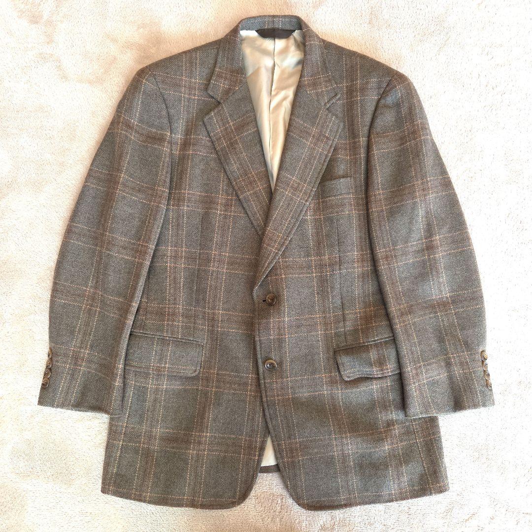 Paul Stuart チェック柄 テーラードジャケット ウール