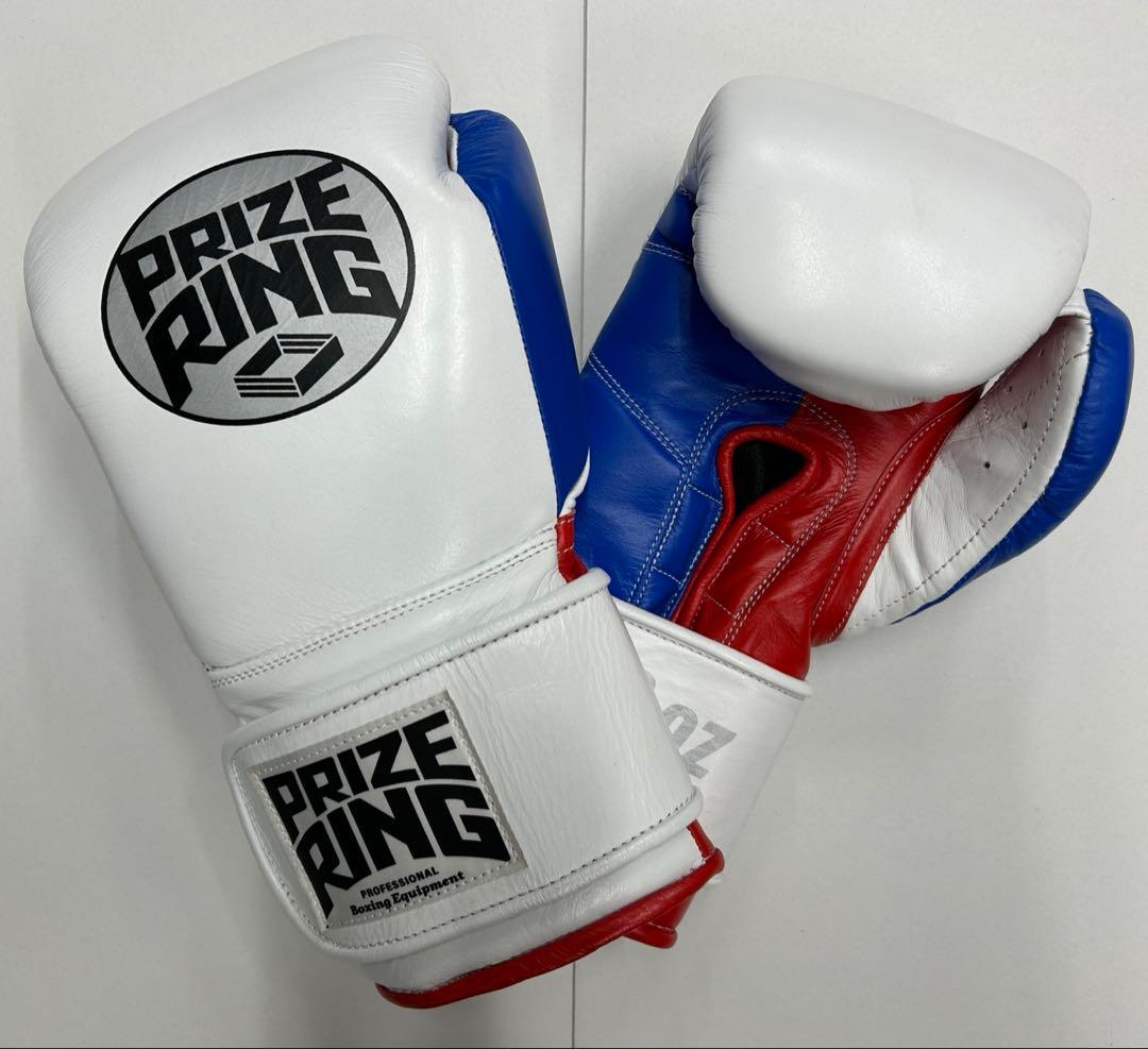 プライズリング　ボクシンググローブ　本革製 10oz 白
