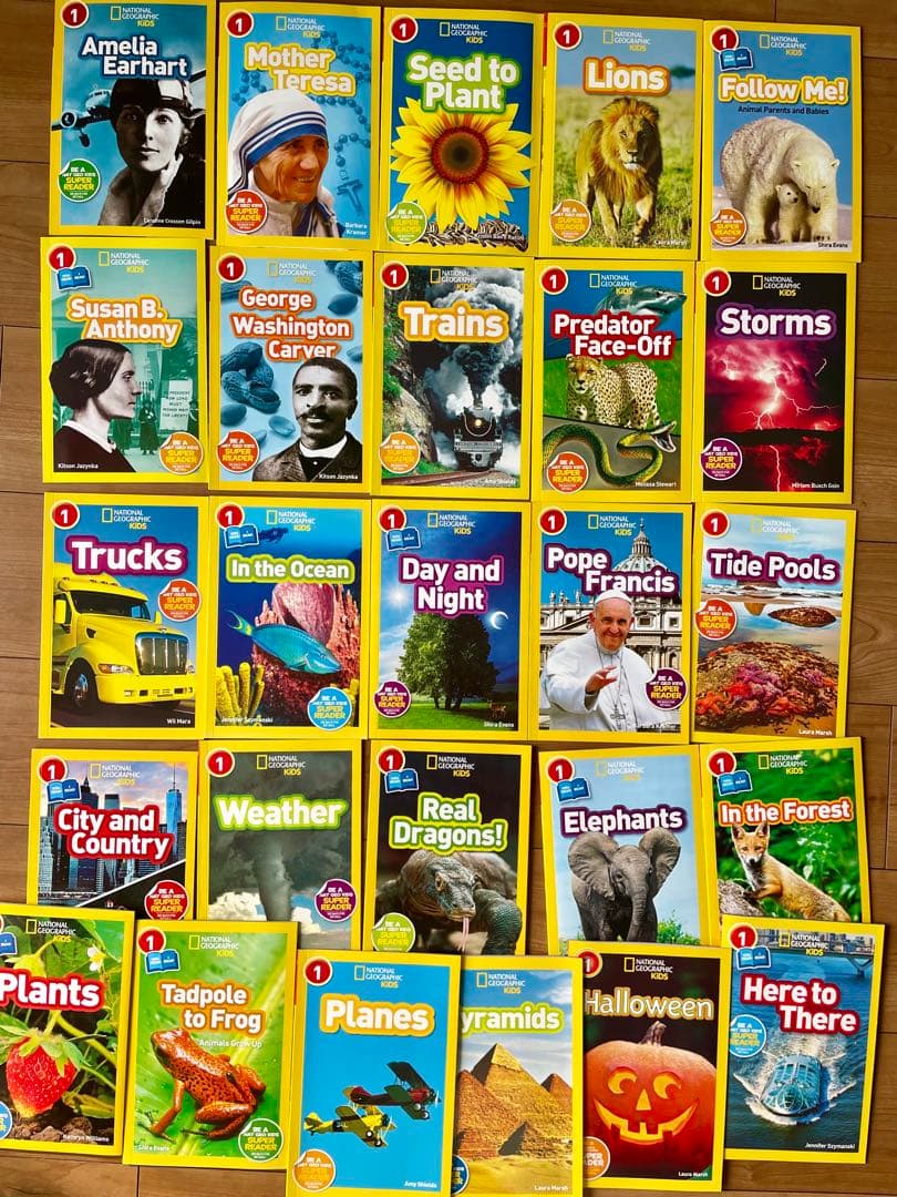 National Geographic Kids L1-3英語絵本125冊セット